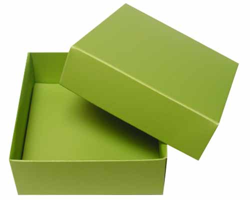 Sleeve-me box without sleeve 93x93x30mm interior kiwi green 